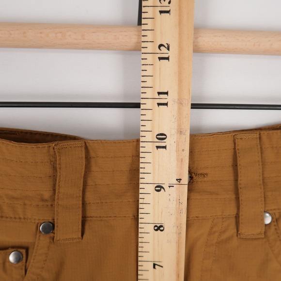 Howler Bros Watermans Work Shorts Mens 28 Brown Ripstop Stretch Nylon Outdoor - Picture 4 of 8